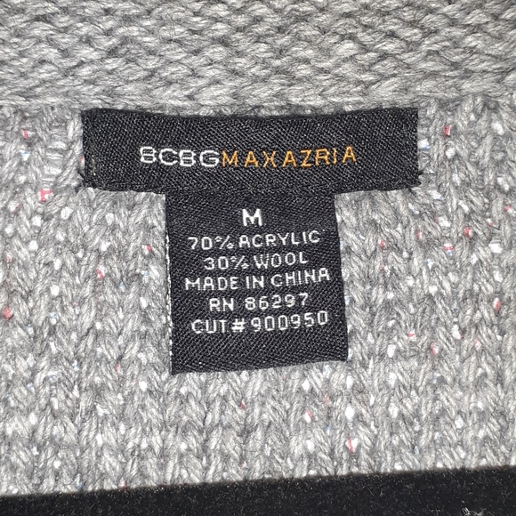 BXBG Max Azria Gray Bell Sleeve Sweater Sz S M - Picture 5 of 10